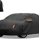 X AUTOHAUX Car Cover for Toyota Camry 2007-2022 210D-PU Outdoor Full Car Cover All Weather with Door Zipper for Waterproof Windproof Sun Rain Snow Protection