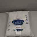 MooMee Striped Duvet Cover Set 100% Washed Cotton Linen Like Textured Breathable Durable Soft Comfy (Cornflower Blue White Classic Stripes, Queen 90"x90")