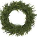 26 Inch Christmas Wreath for Front Door, Thickened Realistic Cedar Pine Christmas Wreath Outdoor Indoor, Artificial Winter Wreath for Thanksgiving & Christmas Decor, Christmas Door Decorations