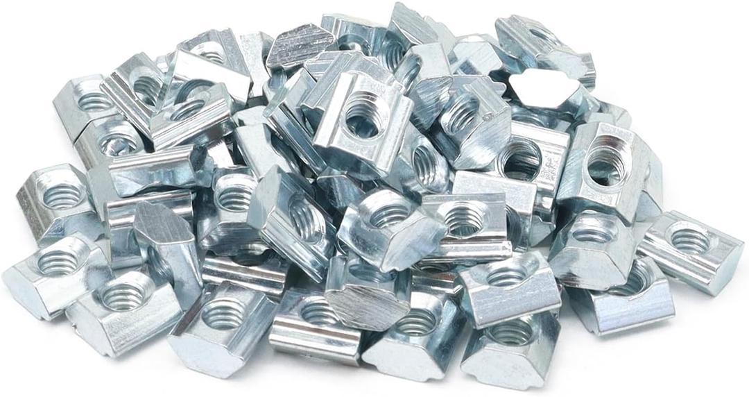 120pcs 20 Series M5 Aluminum Extrusion Profile M5 T Slide Nut Tee Sliding in Nut Hardware for 2020 2040 Extruded Aluminum Connector Bracket Accessories