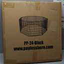 FDW 24 Inch Dog Pen 8 Panel Dog Playpen Indoor Outdoor Metal Puppy Pet Fence Portable Folding Animal Exercise Fence,Black
