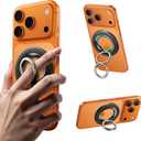 ESR for MagSafe Phone Grip, Dual-Side Magnetic Phone Grip,360 Adjustable Thin Magnetic Ring Holder Stand,for iPhone 17 16 15 14 13 12, Samsung,All Phones, MagSafe Accessories (2 Metal Rings Included) (Black)