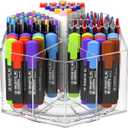 360° Rotating Marker Organizer Holder, Acrylic Pen Pencil Cup Storage