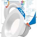 NICOR DLR56609120SWH DLR56(v6) 5/6-inch White 900 Lumen Selectable Recessed LED Downlight