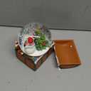 Christmas Snow Globes, Musical Snow Globe Lantern with Colorful Lights, Snowfall & 8 Songs, USB & Battery Powered - Indoor Christmas Decor, Xmas Gift for Kids, Family, Colleagues