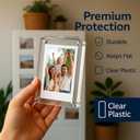 10 Pack Acrylic Fridge Magnetic Frame for Polaroid, Ultra Clear 2.36x3.54" Mini Picture Frames for Instax Mini, Double Sided Photo Refrigerator Polaroid Magnet Picture Frame, Picture Display Frame
