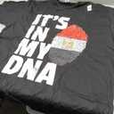 It's in My DNA Egypt Egyptian Flag Men Women Kids Gift T-Shirt (Black, XXL)