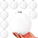 8 Pieces 6 Inch Large Christmas Balls Ornaments, Glitter Christmas Tree Decoration Giant Oversized Shatterproof Plastic Xmas Ball Outdoor Hanging Decorations for Holiday Party Lawn Yard