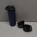 ZULU Base 24oz Stainless Steel Water Bottle with 3 Lids- Straw, Chug, Twist | Double Walled and Vacuum Insulated Metal Thermos | Fits Car Cupholder, Built in Carry Loop, Dishwasher Safe, Navy