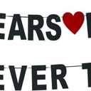 3 Years Down Forever To Go banner-cheers to 3 Years Anniversary Sign, Happy 3th Marriage Anniversary Party Decoration