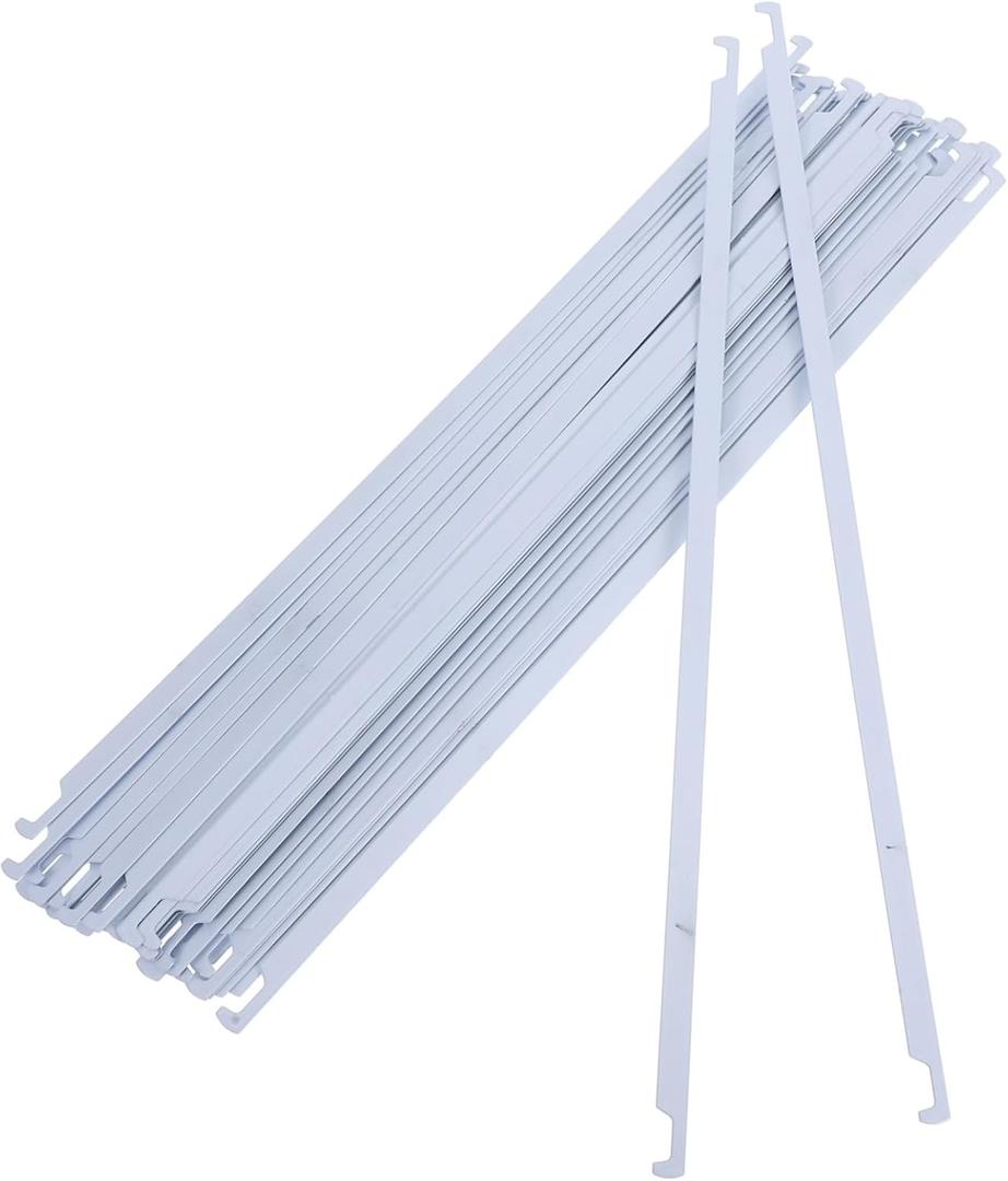 50Pcs Heavy Duty Hanging File Rails for Organizing Documents Easy Install File Divider Bars for Office Classroom Home Cabinet Use Efficient Document Management
