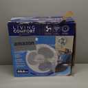 Comfort Zone 16-Inch Smart WiFi Wall Mount Fan, Oscillating 3-Speed Indoor Fan with App Control, Timer & Sleep Mode  Quiet Adjustable Tilt, All-Metal Grille  Space-Saving Cooling for Home or Office