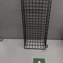 ANZOME 2 Pack Metal Hanging Wire Baskets with Hooks, Black Wire Wall Baskets for Grid Panel Organizer, Multi-Function Grid Wall Baskets for Kitchen Bathroom Storage Display Shelf, Home Decoration