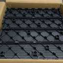 12 PCS 12x12 Inch Interlocking Deck Tiles - Waterproof All-Weather Outdoor Patio Flooring for Pool, Balcony, Backyard, Porch & Garden, Dark Grey