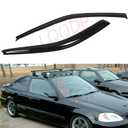LQQDP 4pcs Window Visors Rain Guards for 15-25 F150 Extended Cab/SuperCab