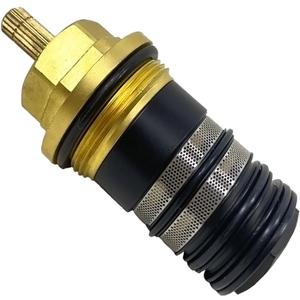 94282000 3/4-Inch Thermostatic Cartridge Valve Spare Parts Fit for Hansgrohe Ecostat Showers two-hole and three-hole thermostatic tub fillers, with Brass Stem