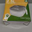 2.5L Dog Water Bowl No Spill, 86oz Spill Proof Dog Bowl for Slow Drinking, Anti Splash No Mess Transparent Pet Water Feeder, Vehicle Carried Portable Travel Bowl for Sloppy Messy Drinkers