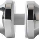 Alise Shower Glass Door Handle,Sliding Shower Doors Knob,Double Sided Pull Hardware Replacement Parts for Bathroom Glass Doors,L7000 Solid SUS304 Stainless Steel Polished Chrome (Double Sides)