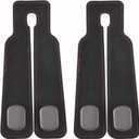 Pack of 2 Car Seat Headrest Hook for Purses and Bags, 2 in 1 Seat Back Storage Hooks, Double Hook Holder for Car Headrest-Black