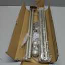 Curtain Rods for windows 28-78 inch, 5/ 8 inch Decorative Nickel Splicing Heavy Duty Metal Curtain Rod set with Brackets