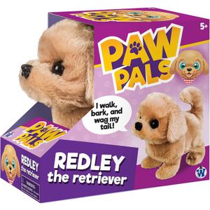 Westminster, Inc. Redley the Retriever - Cute, Cuddly, Plush Battery Operated Dog Toy Walks, Wiggles, and Barks with Sound