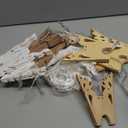 12Pcs Christmas Paper Snowflake Lanterns, 3D Christmas Paper Star Lanterns with LED Lights, 10/12 Inch White Beige Khaki Hanging Snowflake Lamps Xmas Winter Frozen Wedding New Year Party Decorations