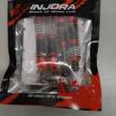 INJORA 53mm 6g Each Shocks- Absorber Oil Threaded Damper for TRX4M TRX4MT 1/18 RC Crawler Upgrade, Red