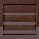 Vent Systems 4'' Inch Brown Air Vent Cover, Dryer Vents and Bathroom Exhaust Vent Pipe, Louvered Outdoor Dryer Vent Cover Opening Flap Vent, Keeps Out Insects, Birds and Rodents