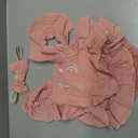 Baby Girls Half Birthday Outfit Infant 1/2 Birthday Clothes Romper Half Way to One Bodysuit (Pink) 6-12Y