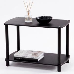 TRESBELLE 2-Tier Storage Shelves, Bookshelf, Storage Organizer, Bookcase, 23.62 inch