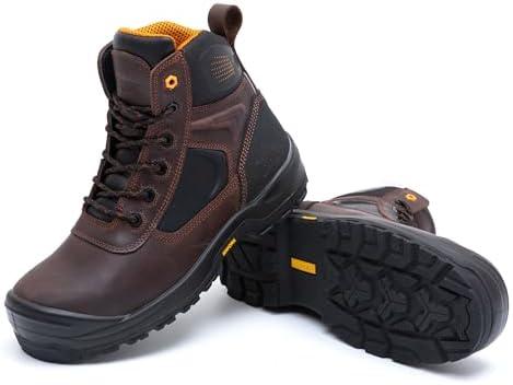 MWORK 6" Safety Work Boots For Men Water Resistant Composite Toe Puncture Resistant EH Non Slip No Metal ASTM F2413-18 Comfortable&Durable MW9276, Size 11