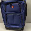 SWISSGEAR Sion Softside Expandable Spinner Luggage Durable Lightweight Travel Suitcase, Blue, Carry-On 21-Inch