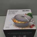 Mueller 6 Quart Enameled Cast Iron Dutch Oven, Heavy-Duty Casserole and Braiser Pan with Lid and Knob, Safe for All Cooktops (Gray)
