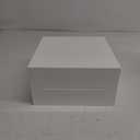 UNIQOOO White Acrylic Card Box w/Slot, Thick DIY Wedding Box Blank No Print, Large 10x10x5.5 in, for Reception Decoration Fundraiser Money Box Election Ballot Graduation Keepsake Party Favor