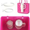 OUTXE 2 Pack Cup Holder for Bogg Bag, Fits 16-40oz Stanley, Insert Drink Holder Attachment Compatible with All Bogg Bags & Simply Southern Beach Tote Bag