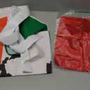 Kyson Italian Flag Chef Costume Italian Waist Apron and Mushroom Chef Hat Bandana Pizza Chef Bib Baking Grilling Cooking