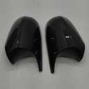 Side Mirror Caps Covers Compatible with BMW E90 E91 2008-2011, E92 E93 E81 E82 E87 E88 LCI Door Rear View Mirror Cap Replacement for 328i 335i, Horn-style, Carbon Fiber Pattern