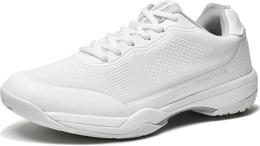 Men's Hard Court Tennis Shoes, Carbon Fiber Midfoot Plate for Stability, Anti-Slip TPU Outsole, Breathable Mesh Upper, Size 8-12