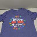 Rwabing 100 Days of School Shirts for Women 100th Day of School T-Shirt Teacher Tee Tops, Size Large