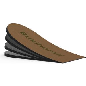 Adjustable Heel Lift Inserts for Shoes - Pack of 1 Bukihome Adjustable Heel Lift Inserts for Shoes for Heel Pain,Heel Spur,Orthopedic Heel Lift Inserts Medium(Women 9-11.5/Men 7-9.5), Brown