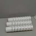 24 Pcs Plastic Coffee Cups with Rim, 8 oz Heavyweight Gold Rimmed Tea Cups, Plastic Hot Cold Beverage Drinkware for Weddings Cafe Bridal Shower Engagement Party Camping Travel, White