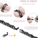 wipalor Butterfly Band for Apple Watch Bands 46mm 44mm 45mm 42mm 49mm for Women, Metal Dressy iWatch Bands for Women, Designer Cute Strap for Apple Watch Series 11 10 9 SE 8 7 6 5 4 3 Ultra -Black