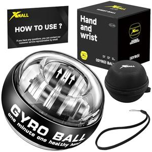 XMALL Torque Ball Hand Exerciser, Grip Strength Trainer, Forearm Strengthener, Wrist Power Gyro Ball, Hand Strengthening Devices, Wrist Strengthener, Finger Exerciser, Auto-Start