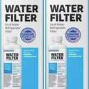 EKKA WATER FILTER Replacement for S@AMSUNG DA97-17376B-WF, DA97-08006C, HAF-Qin/EXP, EFF-6045A (2 Packs)