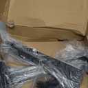 12 Pack - 10 inch Black Hidden L Shelf Bracket (1/5 Inch Thicked) Iron Floating Shelf Brackets Rustic Industrial Metal Brackets for Shelf Support