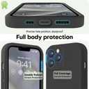 LOVE 3000 Designed for iPhone 13 Pro Max Case, Premium Silicone with [Soft Anti-Scratch Microfiber Lining] Shockproof Protective Phone Case for Men Women Girls 6.7", Black