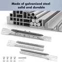 Magisale Garage Door Parts Bracket Adjustable Reinforcement Bracket, Carbon Steel Zinc Plated