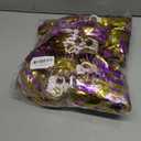 12 Pcs Cheerleading Pom Poms Bulk, Plastic Metallic Foil Cheer Hand Flowers, Cheerlead Pompoms for Sports Team Ball Game, 12 Inch (Purple/Gold)