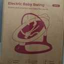 Momcozy 2-in-1 Electric Baby Swing, Dual-Arm Support System & Parent-Inspired Motions, Convertible to Toddler Seat up to 66 lbs, Adjustable Height, Lightweight, Khaki
