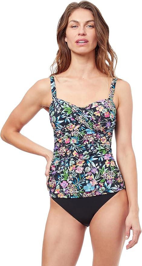 Gottex Women's Standard Flora D-Cup Under Bust Tankini, Size 18D
